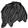 LEGO Noir Tousled Cheveux avec Longue Bangs (25378)