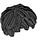 LEGO Black Tousled Short Messy Hair (36762)