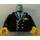 LEGO Black Town Torso Pilot Suit with 6 golden Buttons and Golden Airplane Logo (973)