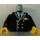 LEGO Sort Town Torso Pilot Dragt med 6 golden Knapper og Golden Fly logo (973)