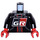LEGO Schwarz Toyota GR Gazoo Racing Minifig Torso (973 / 76382)