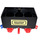 LEGO Black Train Battery Box Car with &quot;International TRANSPORT&quot; Stickers