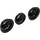 레고 검은색 기차 바퀴 - 3 ~을 위한 RC Trains (85489)