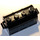 LEGO Noir Treasure Chest avec Couvercle (Charnière épaisse avec fentes à l&#039;arrière)