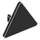 LEGO Noir Triangulaire Sign avec Clip ouvert en &#039;o&#039; (65676)