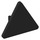 LEGO Black Triangular Sign with Open O Clip (65676)