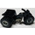 LEGO Black Tricycle with Dark Gray Chassis and Light Gray Wheels