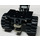 LEGO Black Tricycle with Dark Gray Chassis and Light Gray Wheels