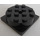 LEGO Zwart Turntable 4 x 4 Basis met Same Color Top (3403 / 73603)
