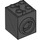 LEGO Noir Turntable Brique 2 x 2 x 2 avec 2 des trous et Click Rotation Bague (41533)