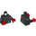 LEGO Black Unagami Minifig Torso (973 / 76382)