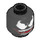 LEGO Black Venom Minifigure Head (Recessed Solid Stud) (3626 / 45965)