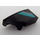 LEGO Black Wedge 1 x 2 Left with Oblique Dark Turquoise Stripe and Silver Line (Right) Sticker (29120)