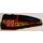 LEGO Black Wedge 2 x 6 Double Right with Flame and 99 (41747)