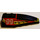 LEGO Black Wedge 2 x 6 Double Right with Flame and 99 (41747 / 48603)