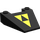 LEGO Black Wedge 4 x 4 with Blacktron I Logo without Stud Notches (4858)