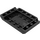 LEGO Black Wedge 4 x 6 Curved (52031)