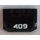 LEGO Noir Coin 4 x 6 Incurvé avec &#039;409&#039; Autocollant (52031)