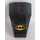 LEGO Czarny Klin 6 x 4 Potroić Zakrzywiony z Batman logo Naklejka (43712)