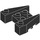LEGO Black Wedge Brick 3 x 4 with Stud Notches (50373)