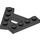 LEGO Black Wedge Plate 1 x 4 A-Frame (45°) (15706)