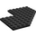 LEGO Black Wedge Plate 10 x 10 with Cutout (2401)