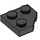 LEGO Zwart Wig Plaat 2 x 2 Cut Hoek (26601)
