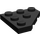 LEGO Black Wedge Plate 3 x 3 Corner (2450)