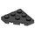 LEGO Zwart Wig Plaat 3 x 3 Hoek (2450)