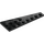 레고 검은색 쐐기 그릇 3 x 8 날개 왼쪽 (3544)