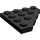 LEGO Zwart Wig Plaat 4 x 4 Hoek (30503)