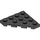 LEGO Zwart Wig Plaat 4 x 4 Hoek (30503)