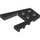 LEGO Black Wedge Plate 4 x 4 with 2 x 2 Cutout (41822 / 43719)