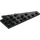 LEGO Sort Kile Plade 4 x 8 Vinge Venstre med underside Knops Notch (3933 / 45174)