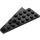 LEGO Black Wedge Plate 4 x 8 Wing Right with Underside Stud Notch (3934 / 45175)