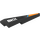 LEGO Black Wedge Slope 2 x 5 (45°) Left with Orange Tip (3504 / 108317)