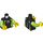 LEGO Noir Wetsuit Torse avec Lime Bras (973 / 76382)