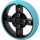 LEGO Black Wheel Ø56 with Medium Azure Tire (39367)