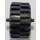 LEGO Black Wheel Centre Wide with Stub Axles with Tire 21mm D. x 12mm - Offset Tread Small Wide with Slightly Bevelled Edge and no Band
