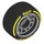 LEGO Black Wheel Dia. 24 x 13.4 with “Pirelli P Zero” (105162 / 107728)