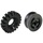 LEGO Schwarz Rad Hub 8 x 17.5 mit Axlehole mit Reifen 43 x 11 (17 mm Inside Diameter)