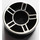 LEGO Black Wheel Rim Ø11.2 x 6.2 with 5 Spokes with Hole and Silver Spokes Design (50944 / 51719)