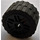 LEGO Black Wheel Rim Ø18 x 14 with Axle Hole with Tire 24 x 14 Shallow Tread (Tread Small Hub) without Band around Center of Tread