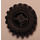LEGO Schwarz Rad Felge Breit Ø11 x 12 mit Notched Loch mit Reifen 21mm D. x 12mm - Offset Treten Klein Breit mit Slightly Bevelled Kante und no Band