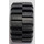 LEGO Noir Roue Jante Large Ø11 x 12 avec Notched Trou avec Pneu 21mm D. x 12mm - Offset Bande de roulement Petit Large avec Slightly Bevelled Bord et no Band