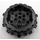 LEGO Black Wheel with spike Ø62 (64711)