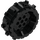 LEGO Black Wheel with spike Ø62 (64711)