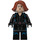 LEGO Schwarz Widow mit Kurzes Haar mit Printed Beine und Dunkles Azur Trim Minifigur