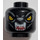 LEGO Black Wilhurt Head (Recessed Solid Stud) (12872 / 16753)