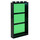 LEGO Black Window 1 x 4 x 6 with 3 Panes and Transparent Green Fixed Glass (6160)